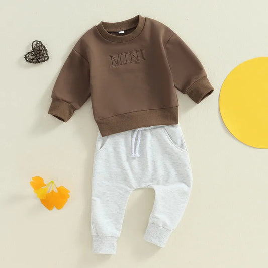 Introducing our Baby Boy Pant Sets Fall Clothes, perfect for keeping your little one stylish and comfortable this season. Made with soft and durable materials, our pant sets are designed to provide warmth and flexibility for your baby. With a variety of styles and designs to choose from, your baby will look and feel their best all season long. Order now and see the difference for yourself!