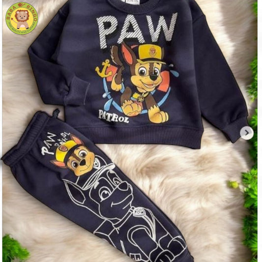 Get your little ones ready for any adventure with the high quality fleece PAW PATROL Track Suit! Made with durable fabric, this suit is perfect for playtime, outdoor activities, or just lounging around. Let your kids show off their love for PAW PATROL in comfort and style,